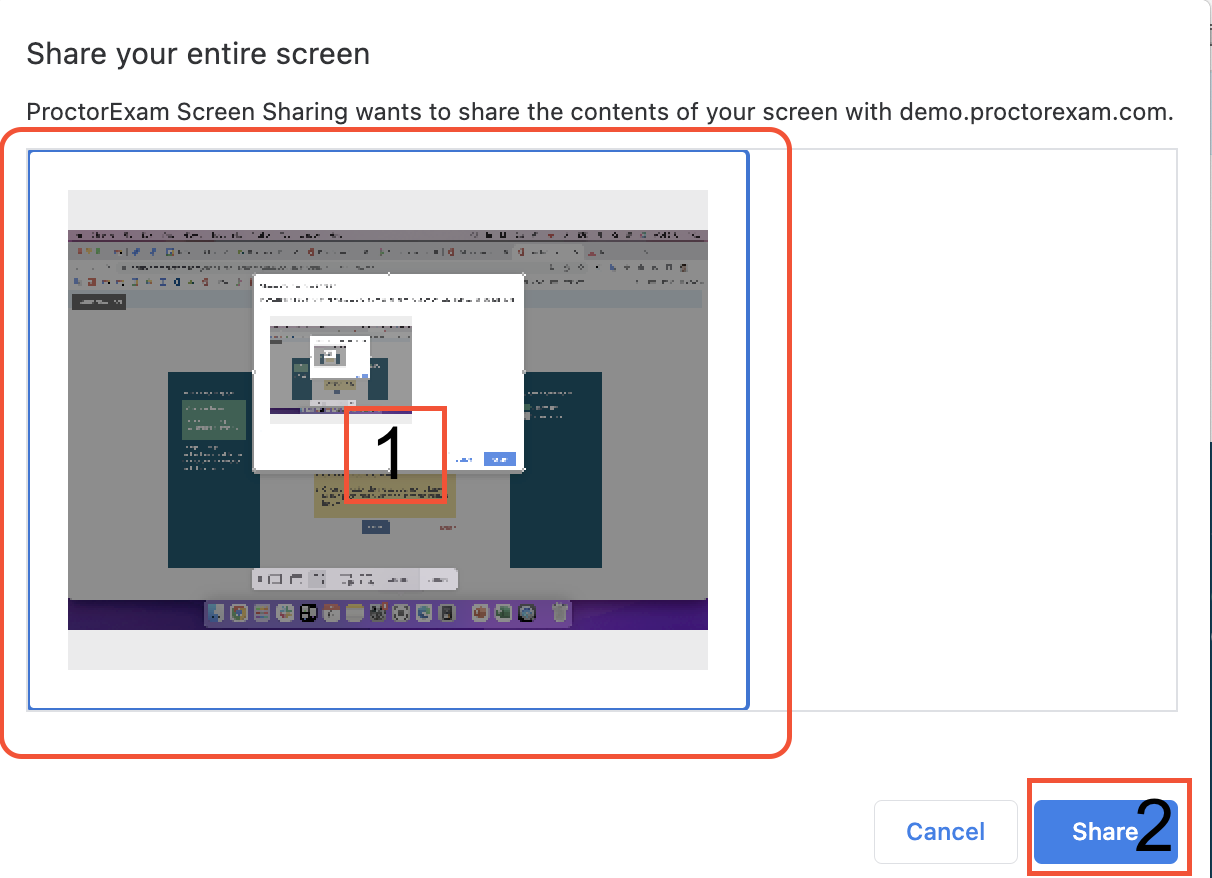 [Screen share] How to share your screen using Google Chrome – ProctorExam